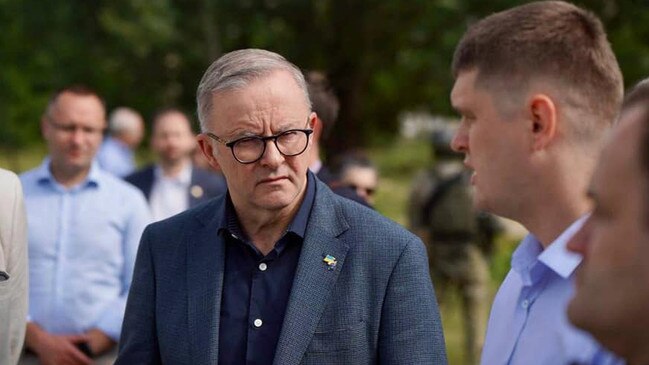 Mr Albanese has faced criticism for being overseas on a diplomatic mission while NSW floods. Picture: Facebook