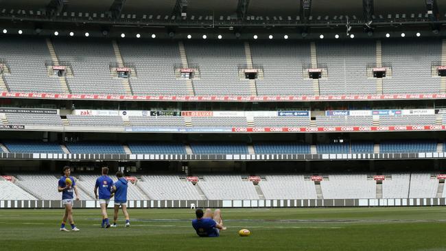 The AFL has surpassed 1.1 million members for the first time despite games being played in front of empty stands and crowd caps. Picture: Getty Images