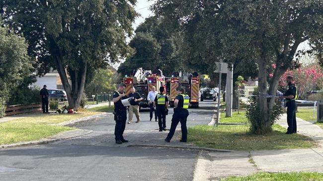 A person has sustained life threatening injuries after a house fire in Corio on Thursday.