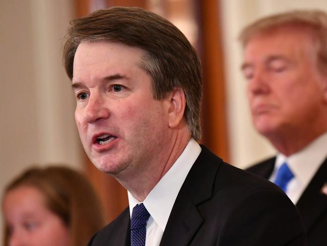 Supreme Court nominee Brett Kavanaugh speaks after US President Donald Trump announced his nomination. Picture: AFP/Mandel Ngan