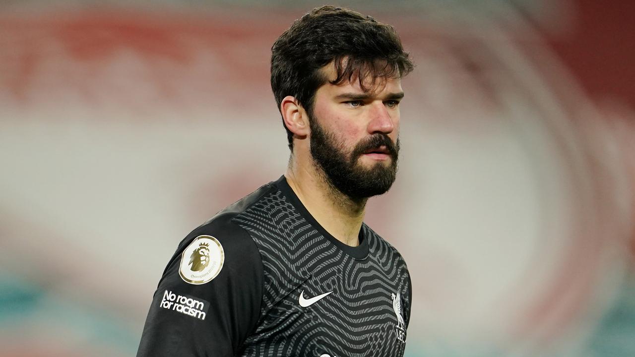 Alisson Becker had a night to forget. (Photo by Jon Super - Pool/Getty Images)