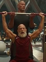 J.K Simmons appears alongside him as an unbelievably ripped Santa. Picture: Supplied