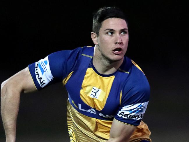 Mitch Moses during Parramatta Eels training at Old Saleyards Reserve. Picture. Phil Hillyard