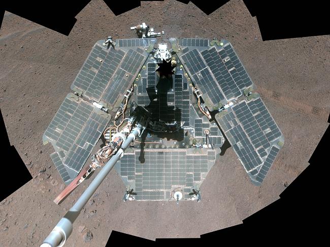 A self portrait from NASA's Mars exploration rover Opportunity.