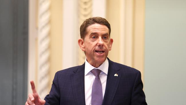 Queensland Treasurer Cameron Dick during the parliament sitting in Brisbane. Picture: NCA NewsWire/Tertius Pickard