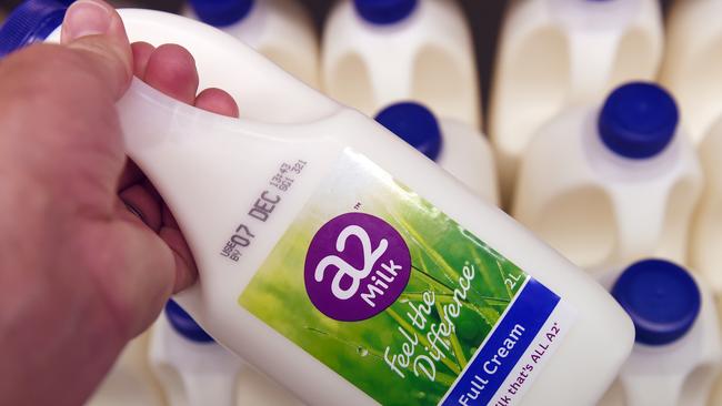 Rollercoaster ride: The a2 Milk Company’s share price is now lower than what it was when the sharemarket crashed on March 23.