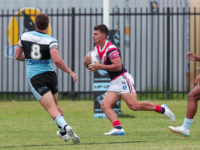 Darcy Smith.Picture: Adam Wrightson Photography. NSWRL Junior Reps - Round 6SG Ball CupCronulla vs Sydney RoostersCronulla High School, 11:45am.8 March 2025.