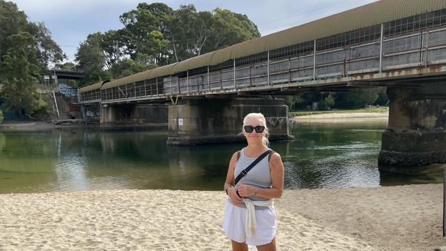 Monica Moore says the bridge is important because it provides access to Boambee Beach and is part of the Solitary Islands Coastal Track. Picture: Chris Knight