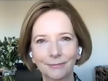 The woman who turned Julia Gillard's famous misogyny speech into a viral TikTok has interviewed the former prime minister on the platform. Picture: TikTok