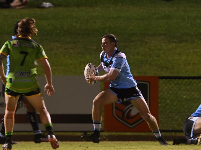 Northern Sharks Lachie Wright in the NRLNT Grand Final 2022. Picture: (A)manda Parkinson