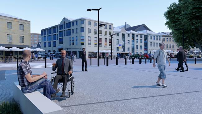 Changes planned for 2021 as part of the City of Hobart's Salamanca Place Precinct Upgrade. Source: HOBART CITY COUNCIL.