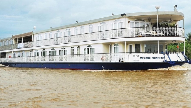 The Mekong Princess is a relatively small ship, the only luxury vessel that can dock at Ho Chi Minh City.