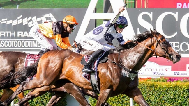 Overpass winning the Group 1 Winterbottom Stakes at Ascot Picture: Western Racepix