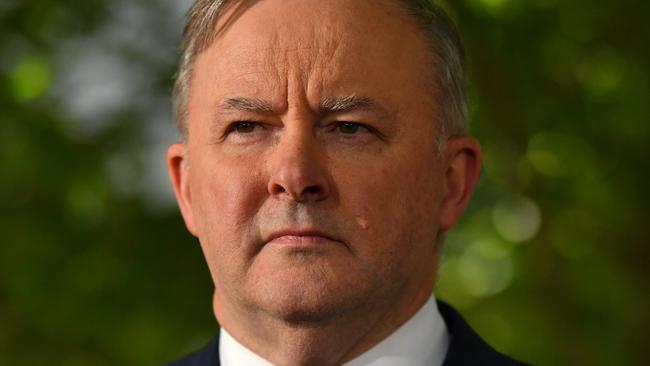 Opposition Leader Anthony Albanese in Canberra on Thursday. Picture: AAP