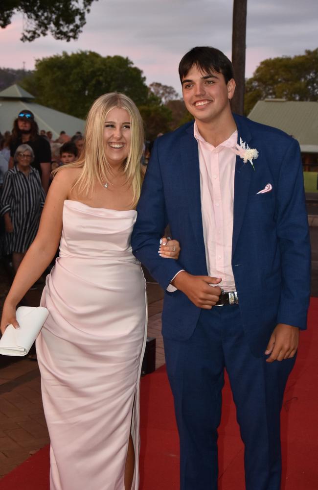 Graduating student Grace Baczynski with Josh Hallas at the Toowoomba Anglican School formal on November 17, 2023. Photo: Jarrard Potter.