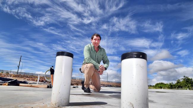 Glen Winney at the Villas on Main building site in Urraween.Photo: Alistair Brightman