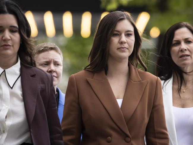 Brittany Higgins alleged a fellow Liberal staffer assaulted her in a ministerial office. Picture: NCA NewsWire / Gary Ramage