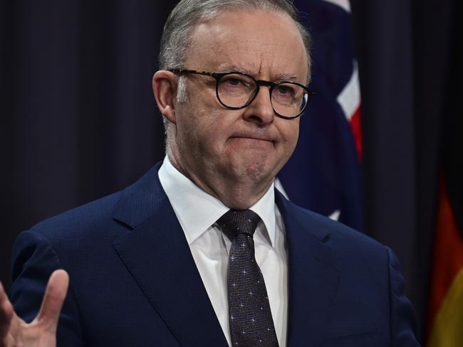 CANBERRA, AUSTRALIA, NewsWire Photos. JULY 14, 2023: The Prime Minister, Anthony Albanese and Treasurer, Jim Chalmers hold a press conference announcing Michele Bullock AS the Next Reserve Bank of Australia Governor at Parliament House in Canberra. Picture: NCA NewsWire / Martin Ollman