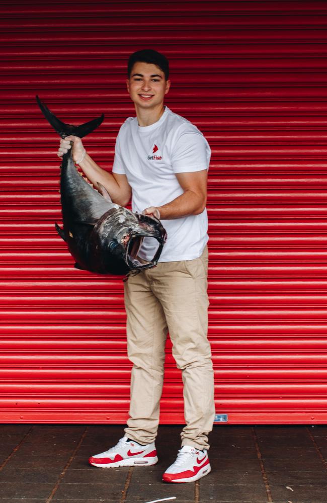 Founder of GerFish, 22-year-old Antonio Muollo. His business has grown 1500 per cent in the last 18 months. Picture: Supplied