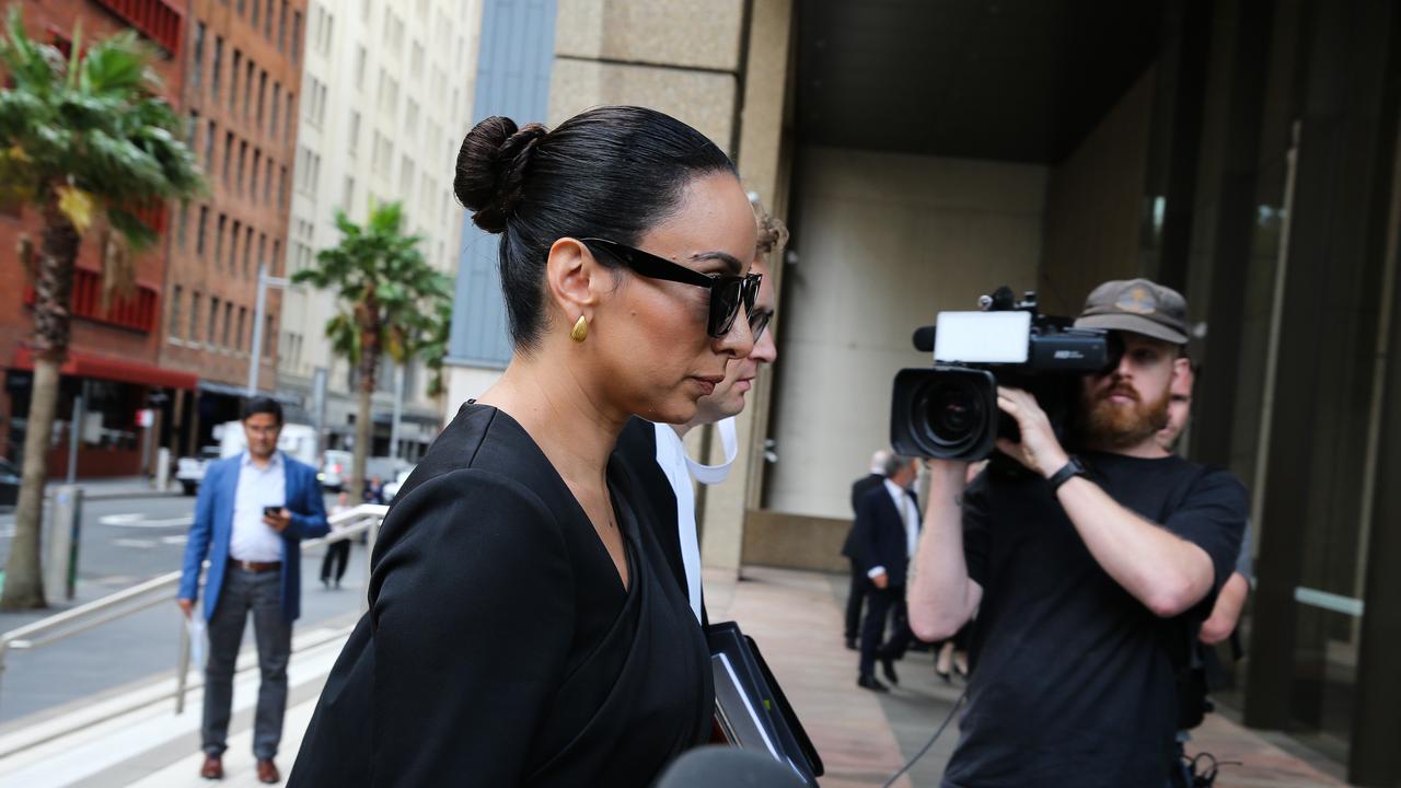 Antoinette Lattouf entering the Federal Court on Tuesday. Picture: NewsWire/ Gaye Gerard.