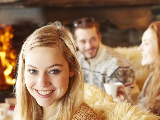 Drinks and dinner around a cosy fireplace are part of the appeal of a winter wine getaway.