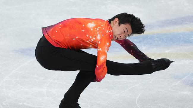 Nathan Chen’s won gold medal performance in the singles figure skating was a highlight of the games. Picture: Lintao Zhang/Getty Images