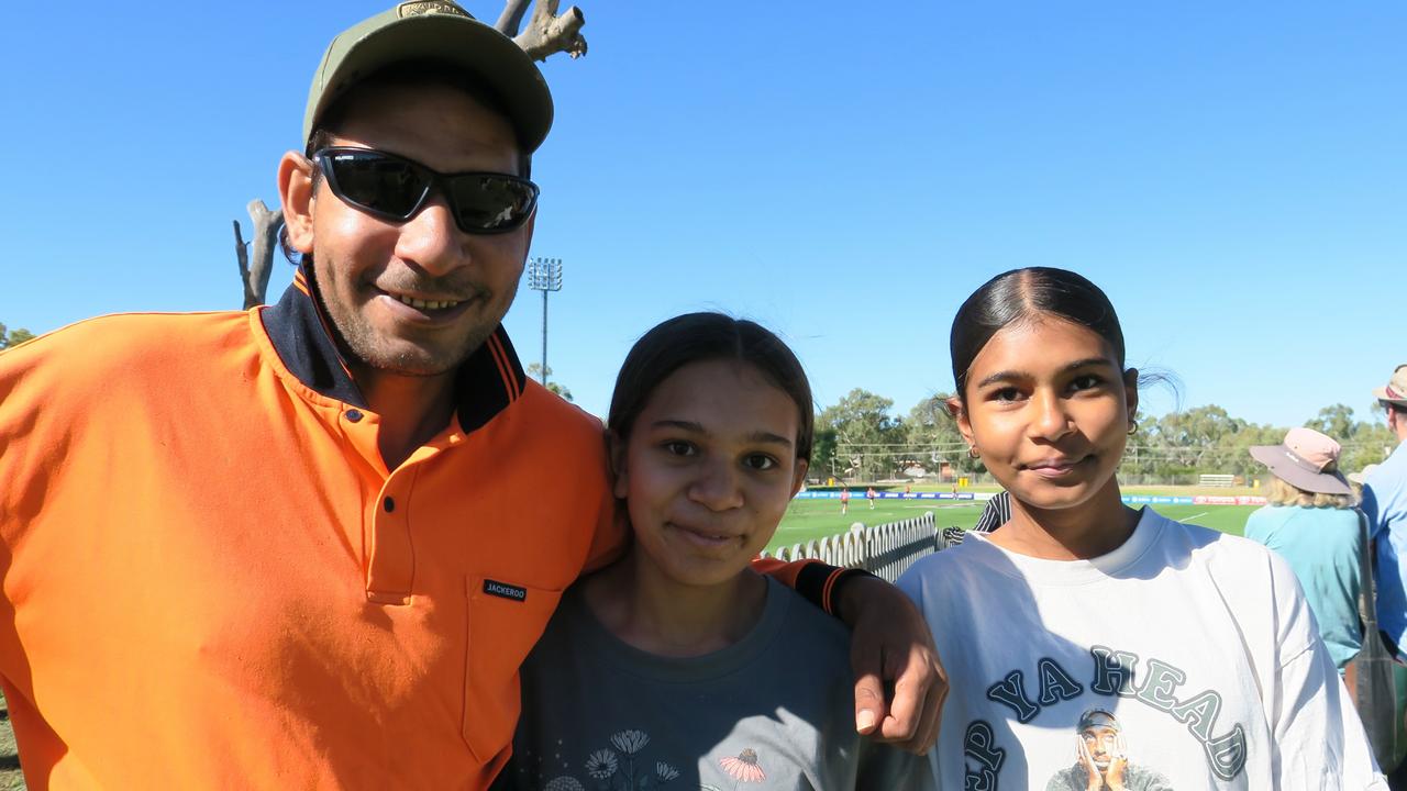 Greg Pedersen, Harper Pedersen and Hailey Pedersen. They said Fremantle's going to win by 12 points.