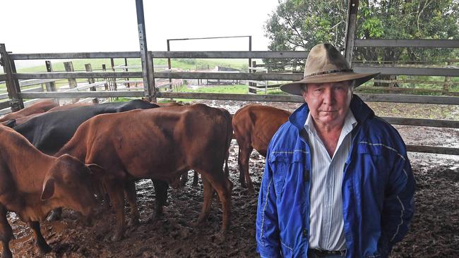 Beef Cattle farmer Alex Stubbs at his farm at Tarzali on the Atherton Tablelands.