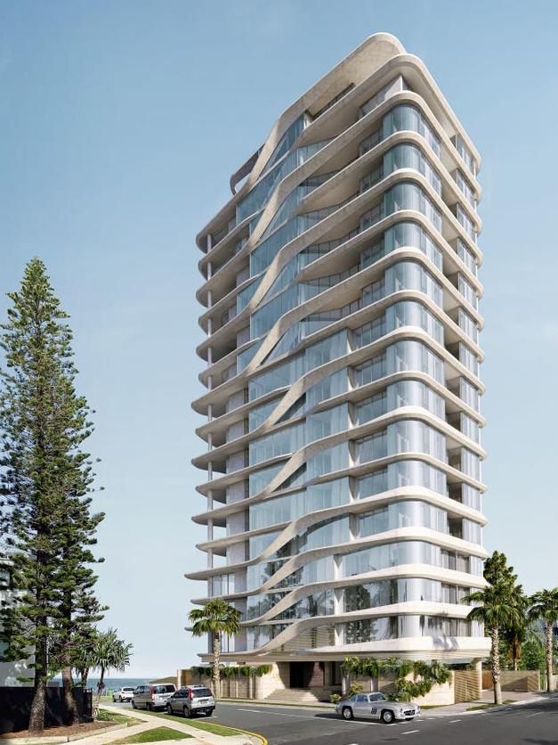 A five-bedroom, four-bathroom penthouse at 3519 Main Beach Pde, Main Beach, sold for $19m.