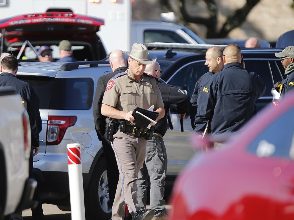 Police at the scene. Picture: Getty Images/AFP