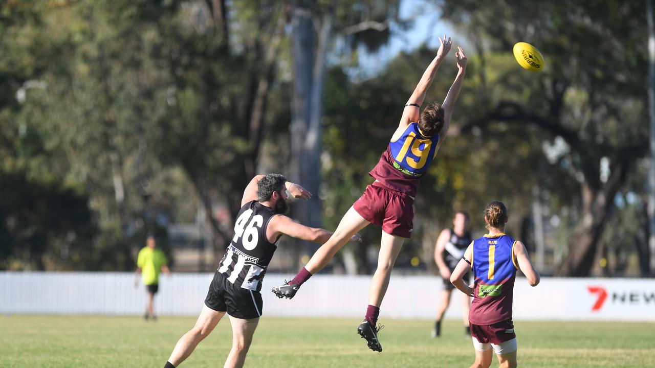 AFL Capricornia elimination final: Glenmore's Jordan Cox flies