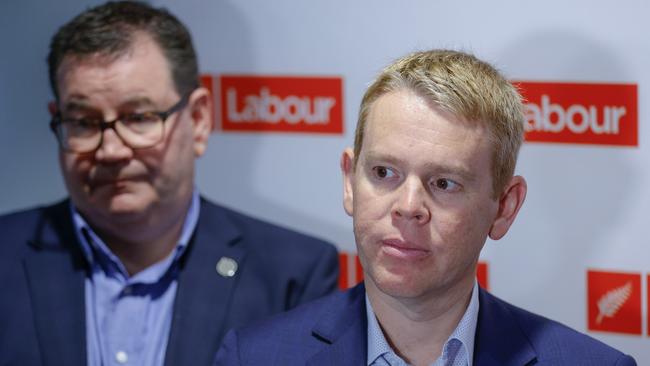 NZ Prime Minister Chris Hipkins (R) and Finance Minister Grant Robertson. Picture: Getty Images.