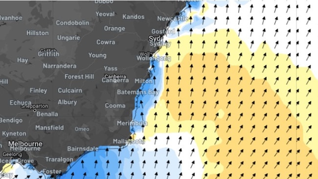 The waves are set to be ‘deceptively powerful’. Picture: Weatherzone