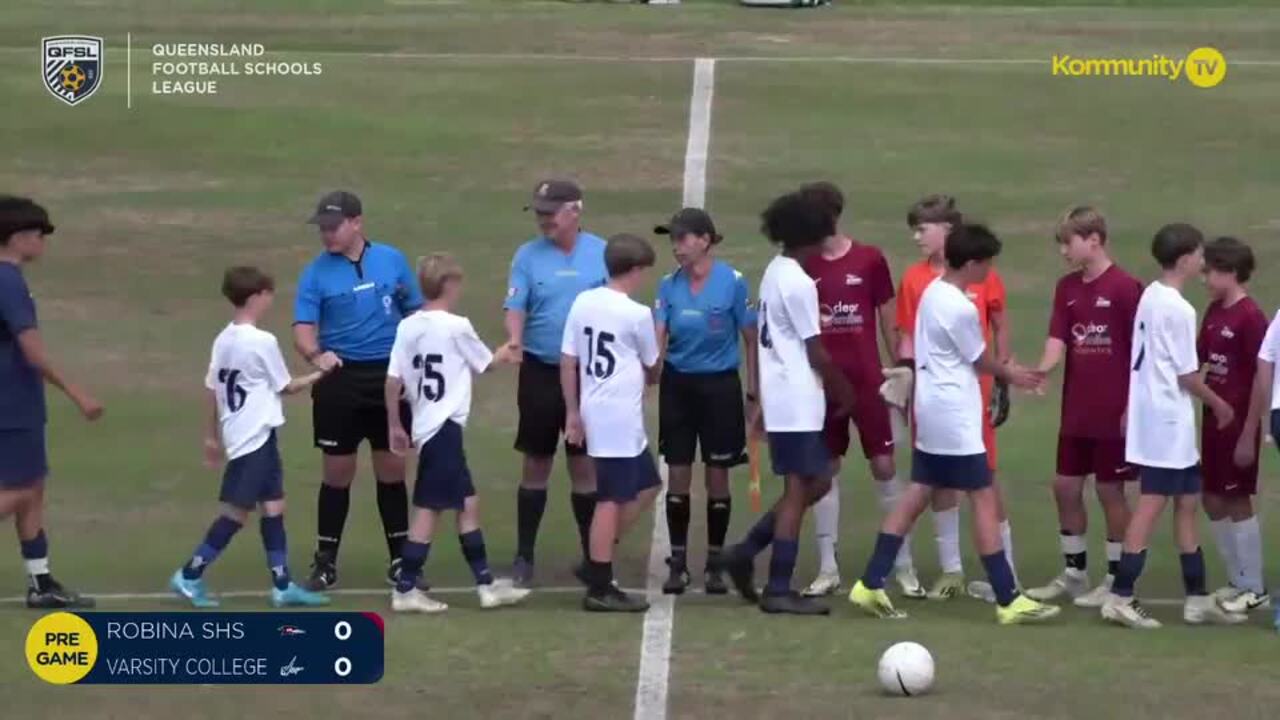 Reply: Robina SHS v Varsity College (Junior Boys) - Queensland Football Schools League grand finals