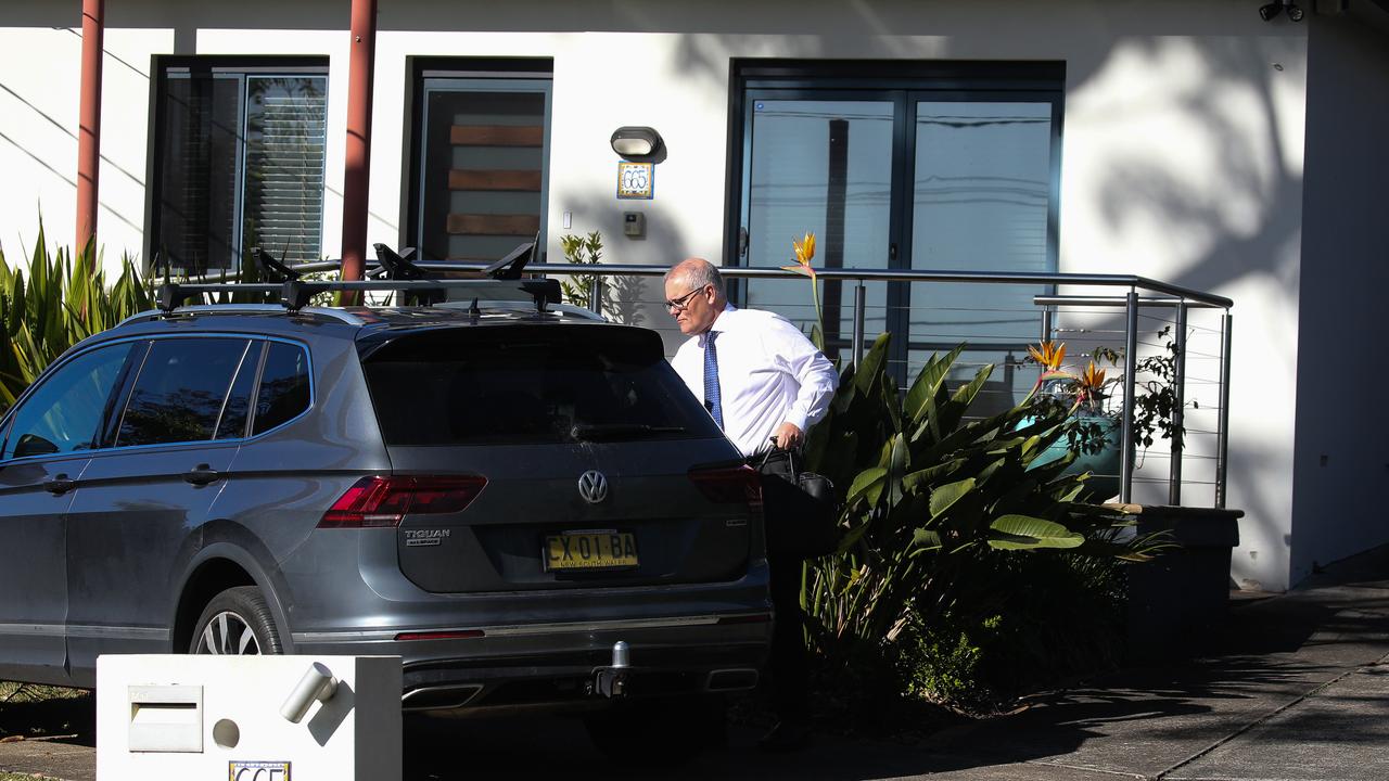 He moved back into the family home after he was ousted as prime minister. Picture: Gaye Gerard / NCA NewsWire