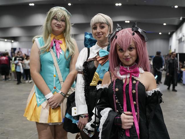 OZ Comic-Con Gallery. OZ comic at Melbourne Exhibition and Convention Centre. Hannah, Bella and Winter . Picture: Valeriu Campan