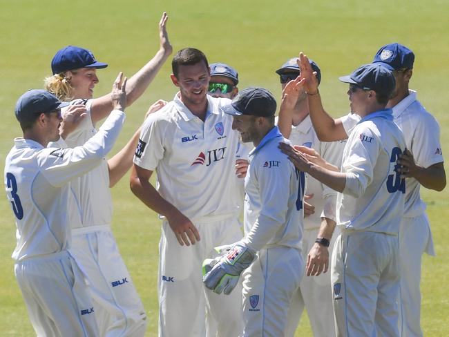 Josh Hazlewood is playing Sheffield Shield and the Blues are loving it. Picture: AAP