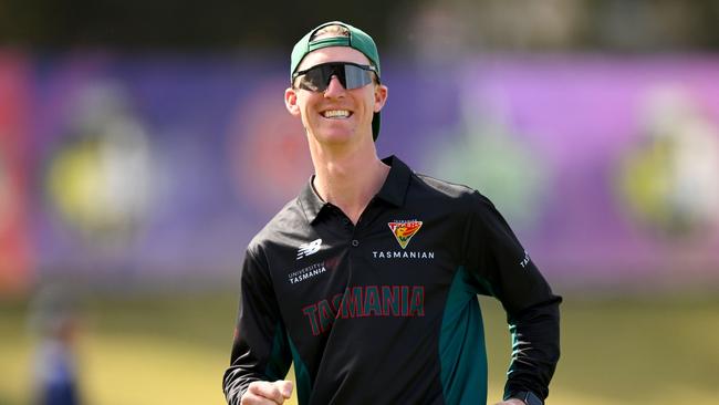 Tasmanian captain Jordan Silk is confident they have the options to replace Jarrod Freeman following his leave of absence. (Photo by Morgan Hancock/Getty Images)