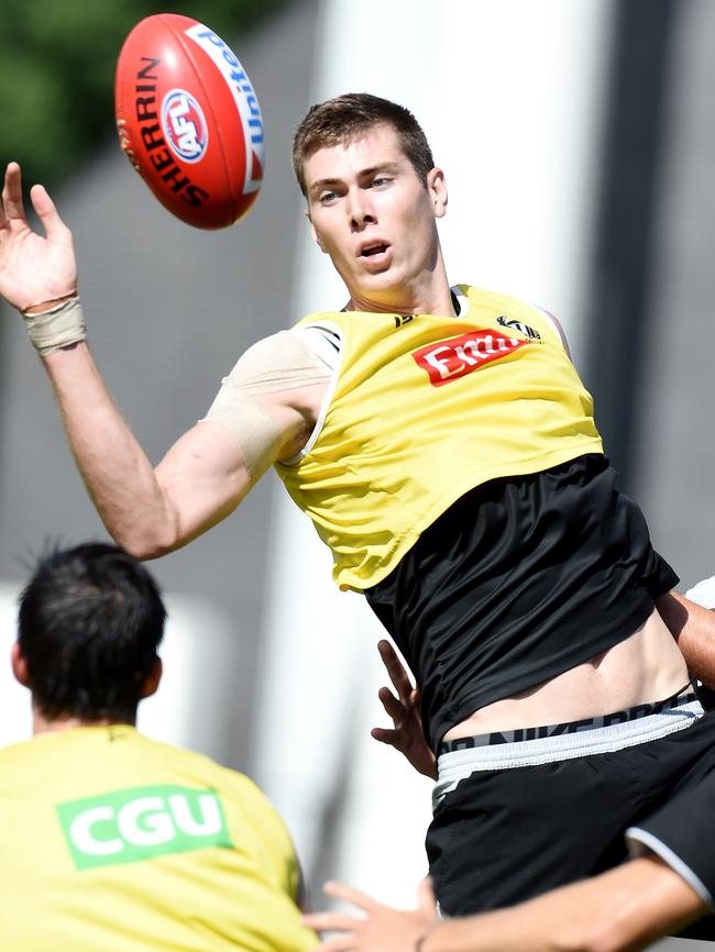 Mason Cox is likely to fill Cornesy’s second ruck spot. Picture: Nicole Garmston