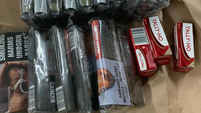 Packets of tobacco which police allege the man attempted to smuggle into the jail. Picture: NSW Police