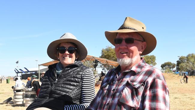 Sue and Max Wendelan from Busselton at Finke Desert Race 2022. Picture: (A)manda Parkinson