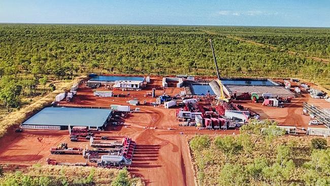 Origin Energy’s Beetaloo Basin Kyalla well site. Picture: Supplied