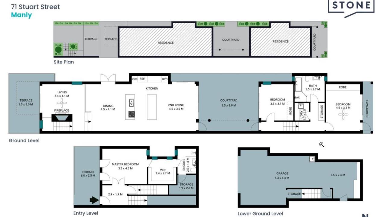 The floorplan for the house. Picture: REA