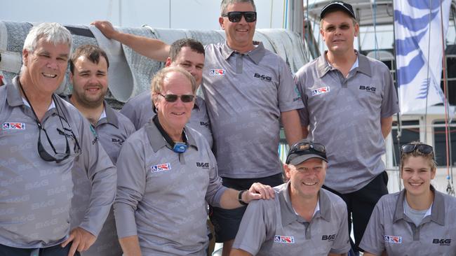 The crew of Hobart yacht B&amp;G Advantage. Picture: COLLEEN DARCEY