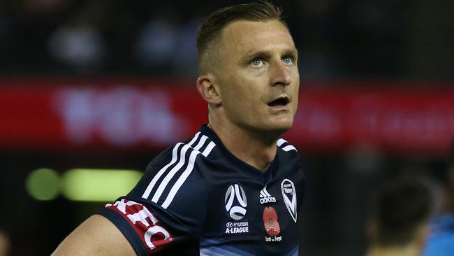 Besart Berisha after the 1-1 draw. Picture: AAP