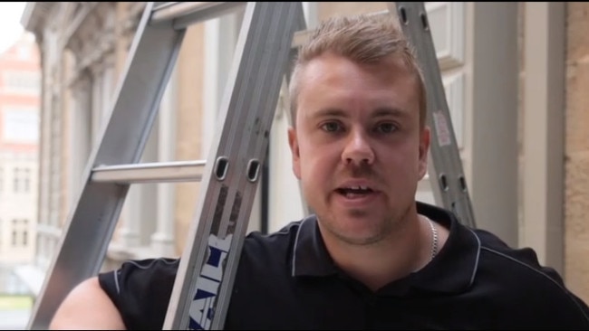 Screen grab from a promotional video of Director of JML Developments and JML Home Constructions, Jamie Lees. 