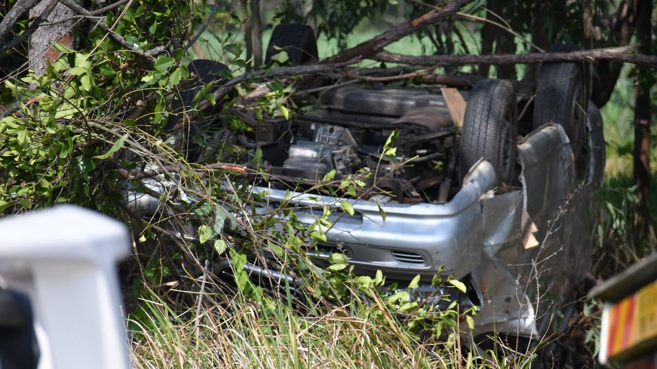 Photographs from the scene of a single-vehicle traffic accident on the Bruce Highway. Multiple emergency crews from both Ingham and Townsville responded to the accident at Coolbie north of Frosty Mango at Mutarnee just after 2:30pm on Wednesday. Picture: Cameron Bates