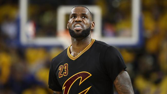LeBron James during the defeat in Game 5 of the NBA Finals.