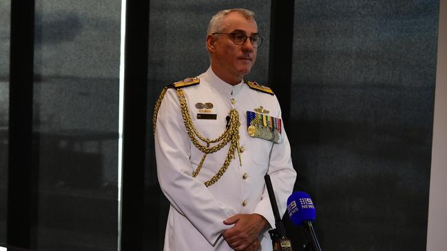 Commander of the Australian fleet Rear Admiral Christopher Smith. Picture: Darcy Fitzgerald
