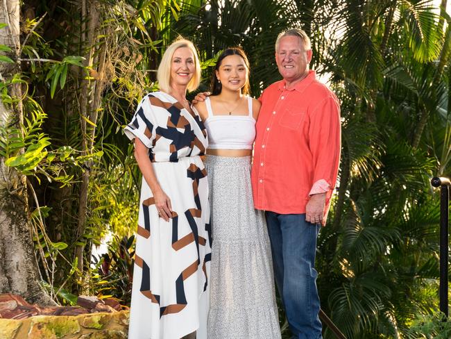 Her Honour, the Honourable Vicki O'Halloran, husband Craig and their daughter Coco.